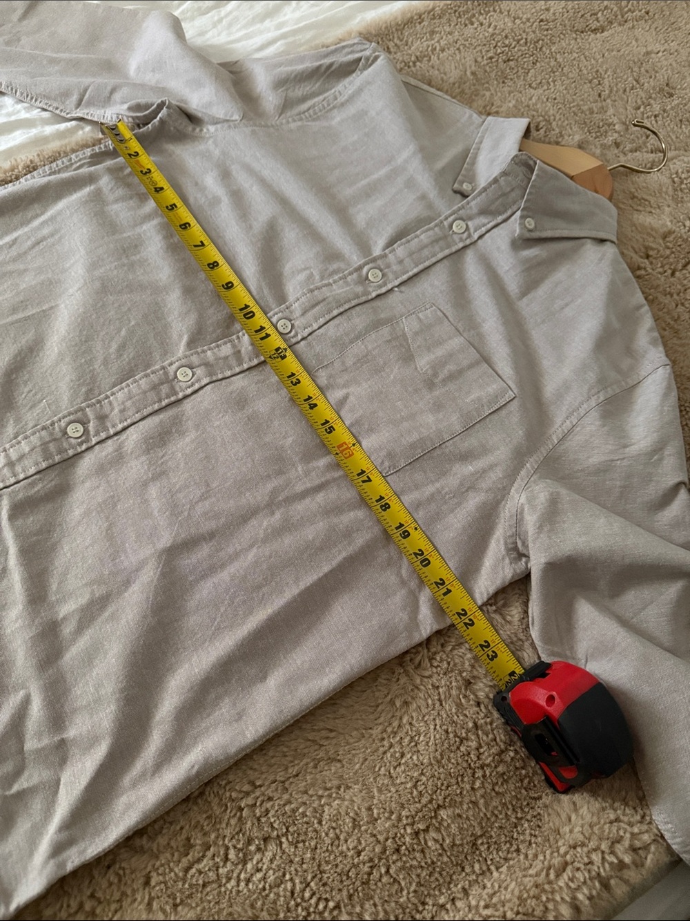 Banana Republic Men's Light Brown Button-Down Shirt - Picture 7 of 12
